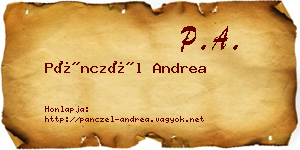 Pánczél Andrea névjegykártya